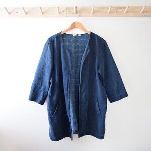 Eileen fisher/fisher project open front cotton Jacket